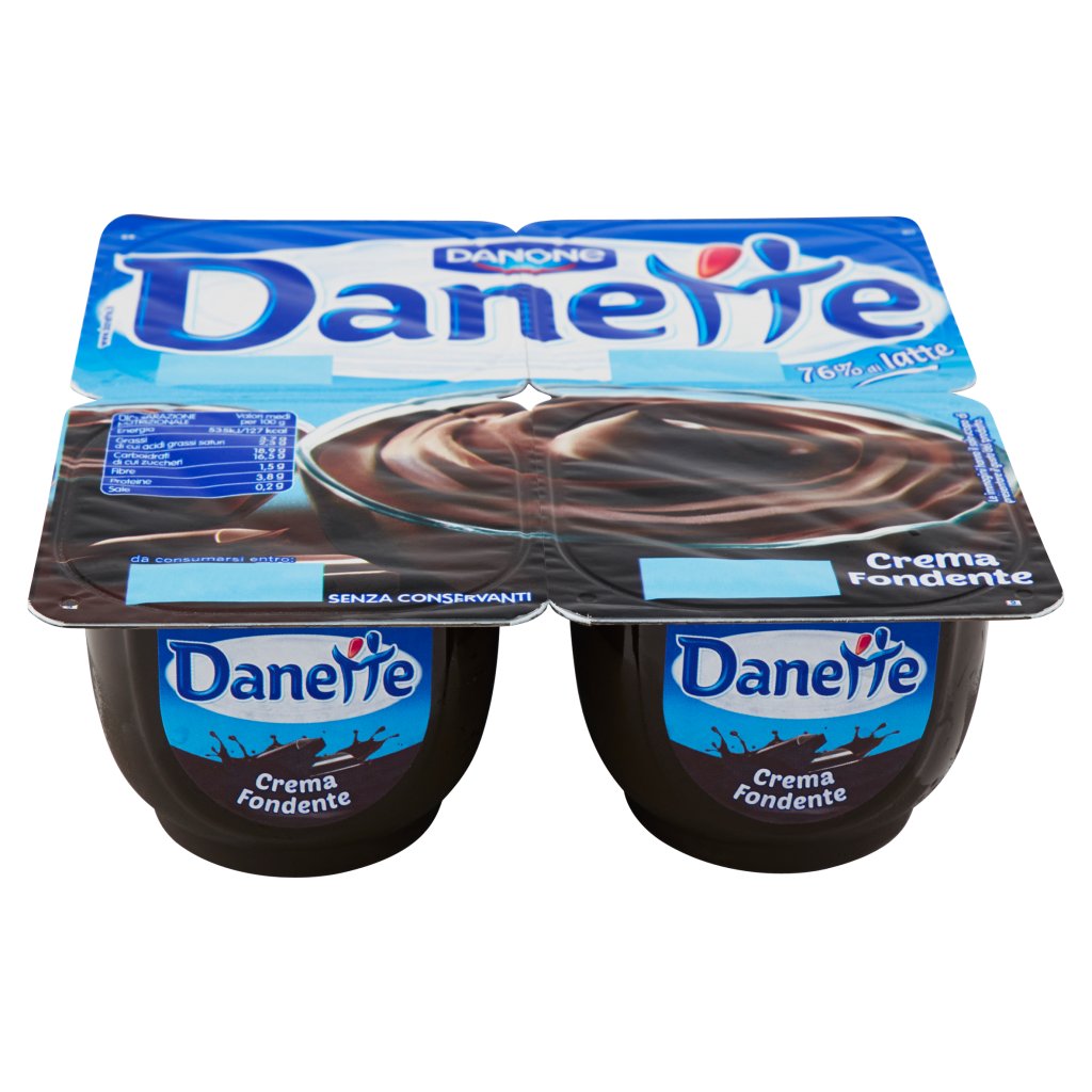 Danette Crema Dessert al Cioccolato Fondente 4 x 125 g