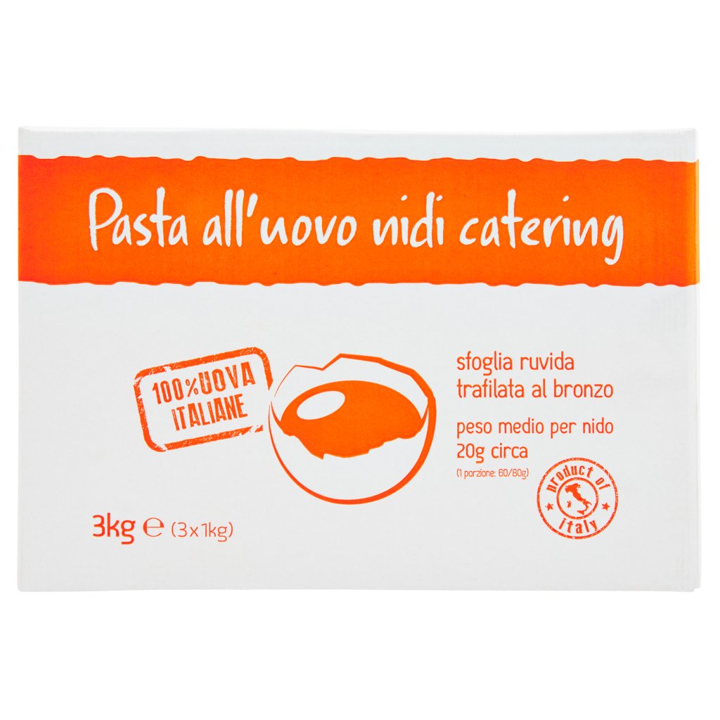 le Mantovanelle Pasta all'Uovo Nidi Catering Pappardelle 7  3 x 1 Kg