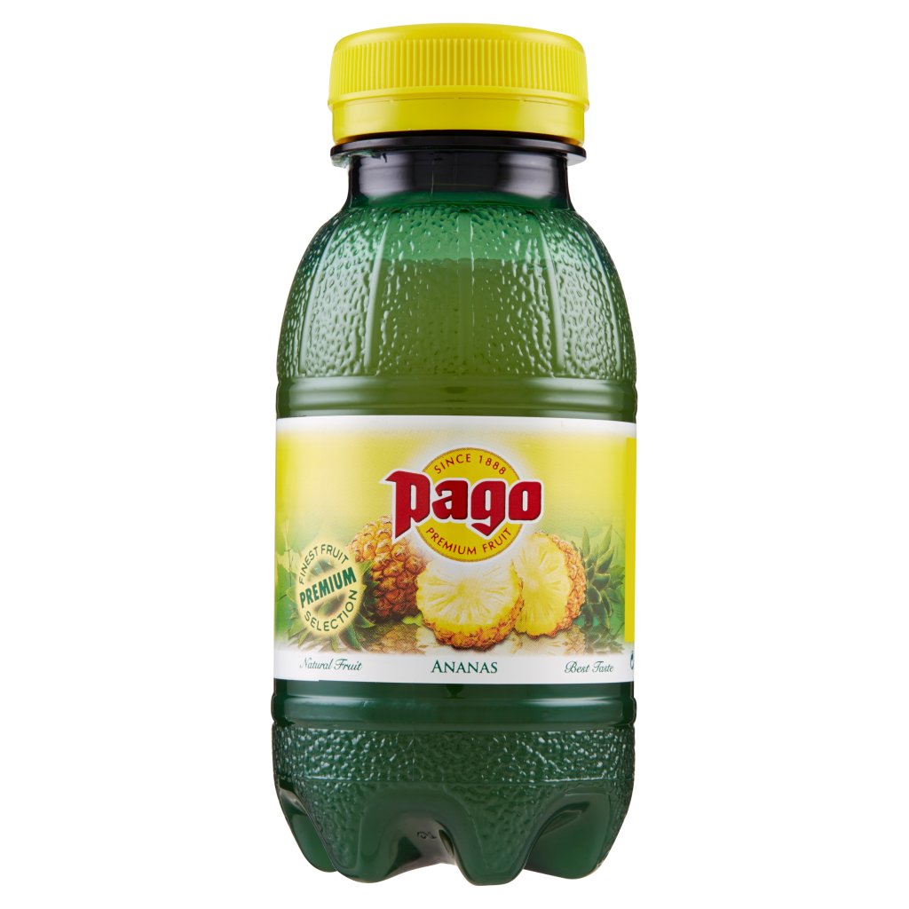 Pago Succo di Frutta, Ananas Nettare, Bottiglia Pet Monodose 20 Cl