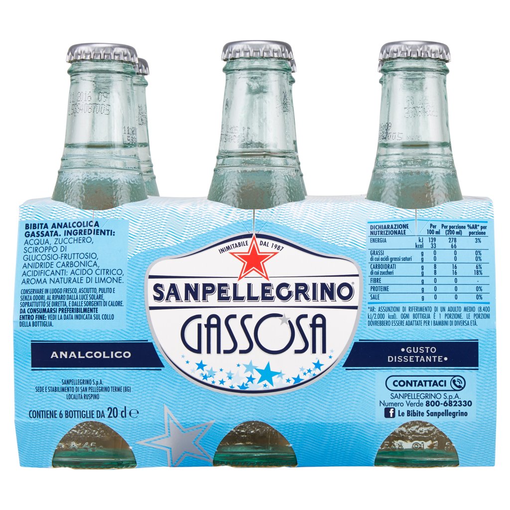 San Pellegrino Bibite Gassate, Gassosa