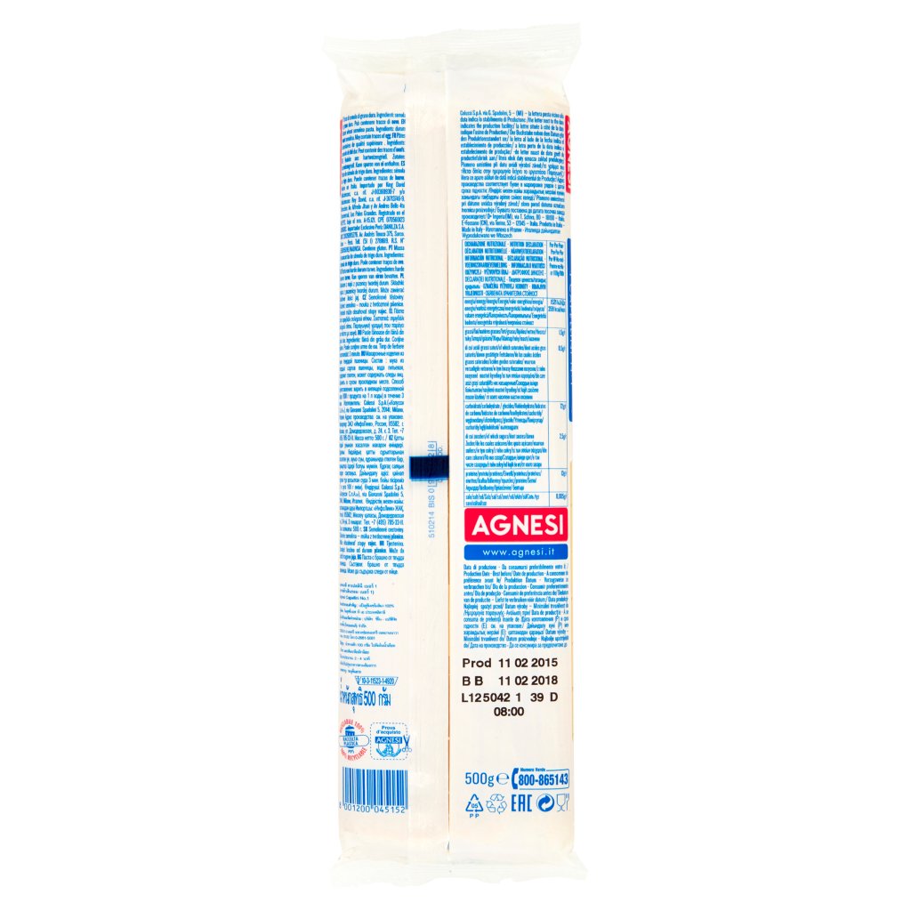 Agnesi Agnesi Capellini 500 g Gr  500