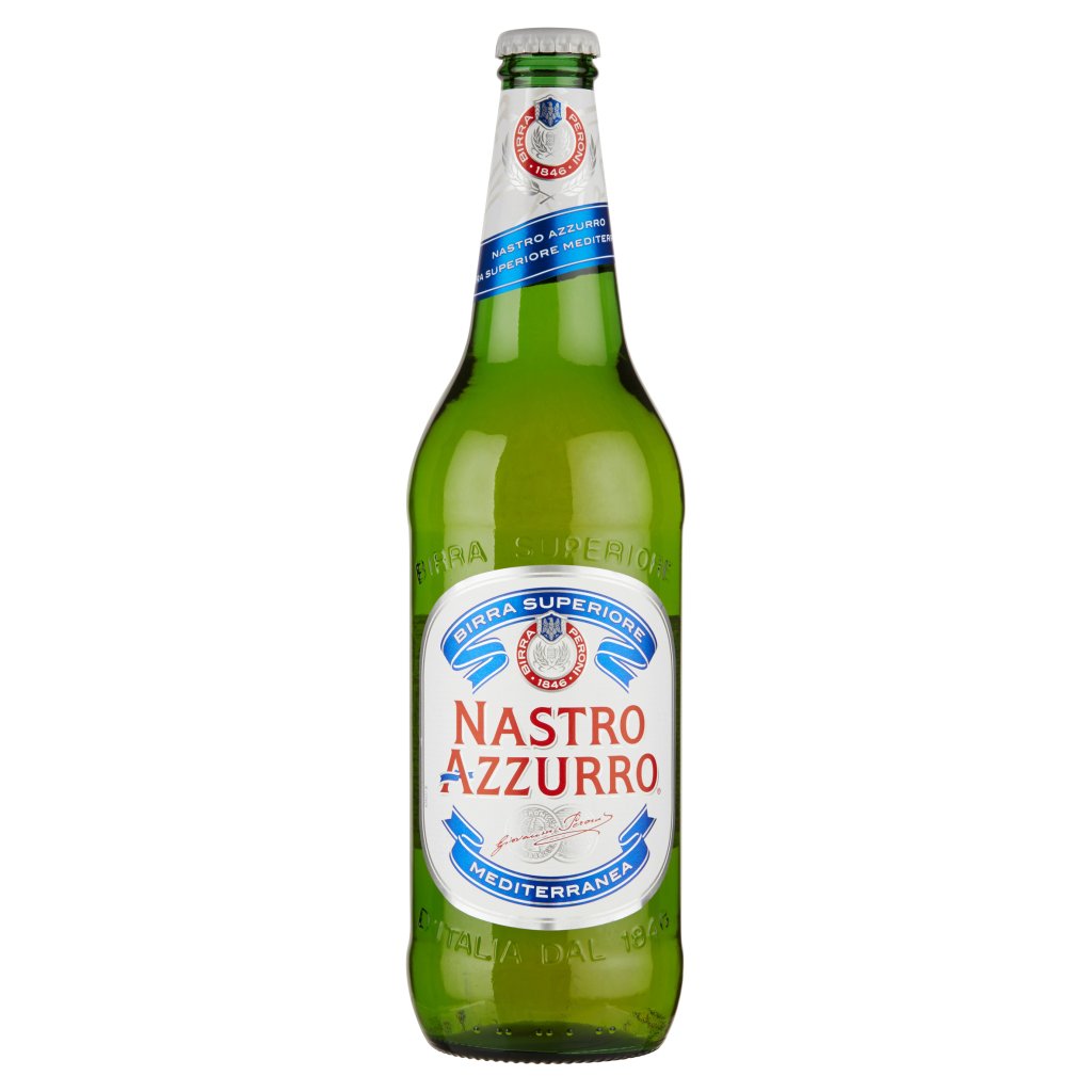 Set 6 Bicchieri Da Birra Nastro Azzurro - Da 0.4 L In Vetro, Forma Cilindrica Per Schiuma Perfetta - Foto 6