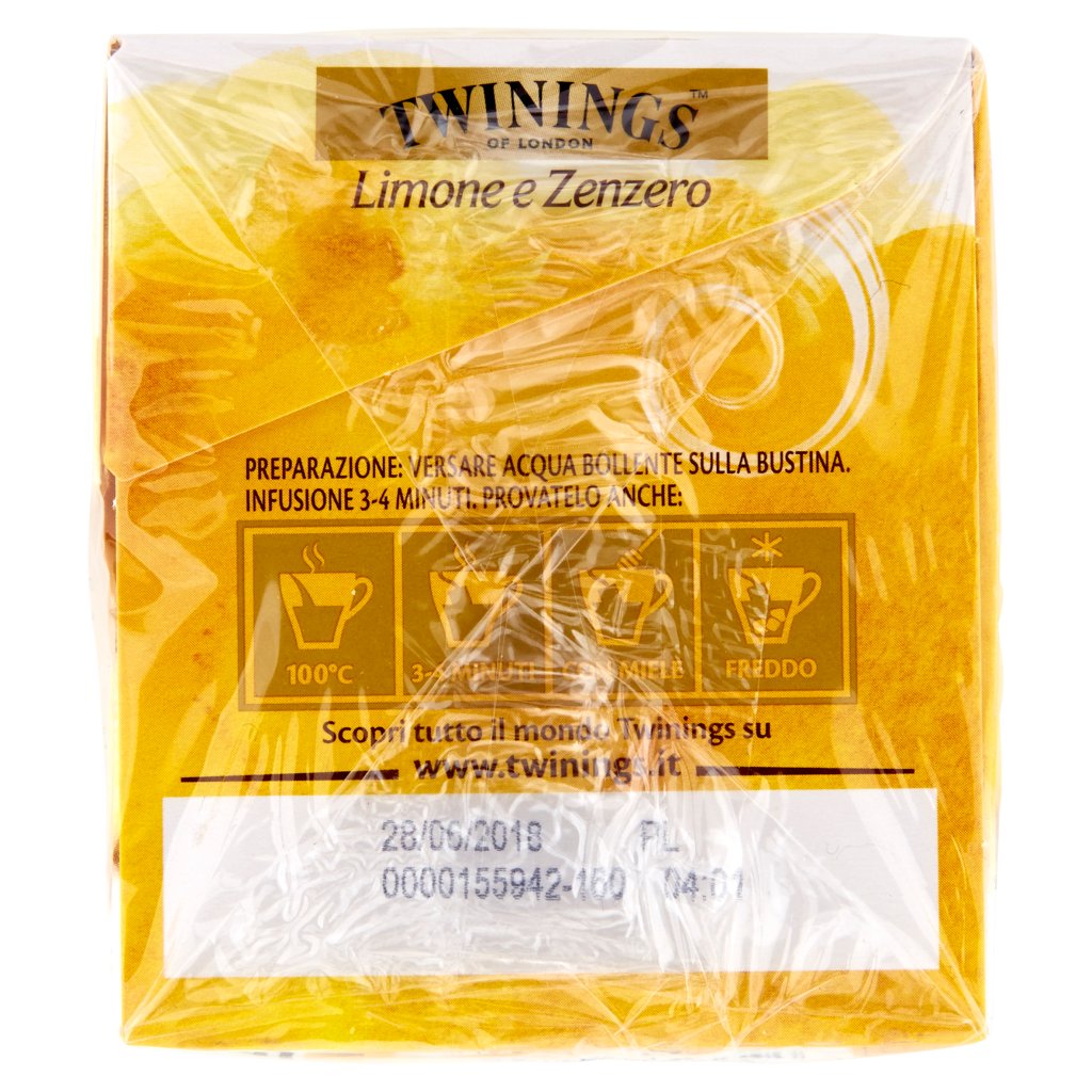 Twinings Infuso Aromatizzato Limone e Zenzero 37,5 g