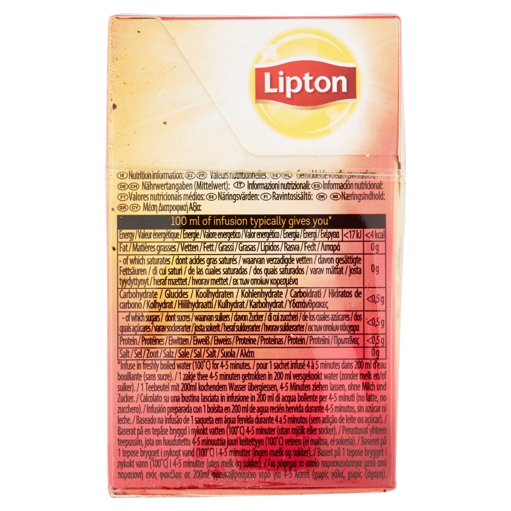 Lipton Infuso Fragola & Lampone 20 Filtri