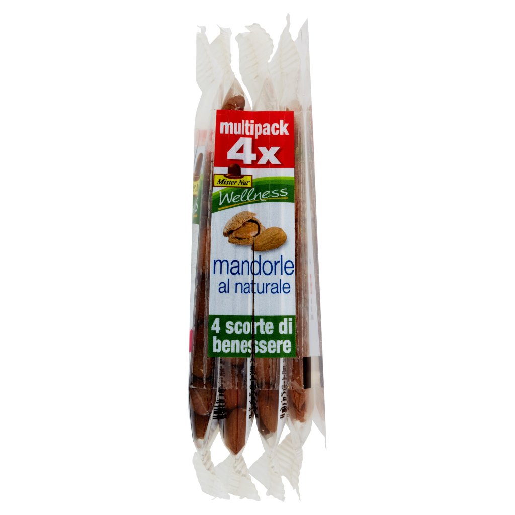 Mister Nut Wellness Mandorle al Naturale Multipack 4 x 20 g