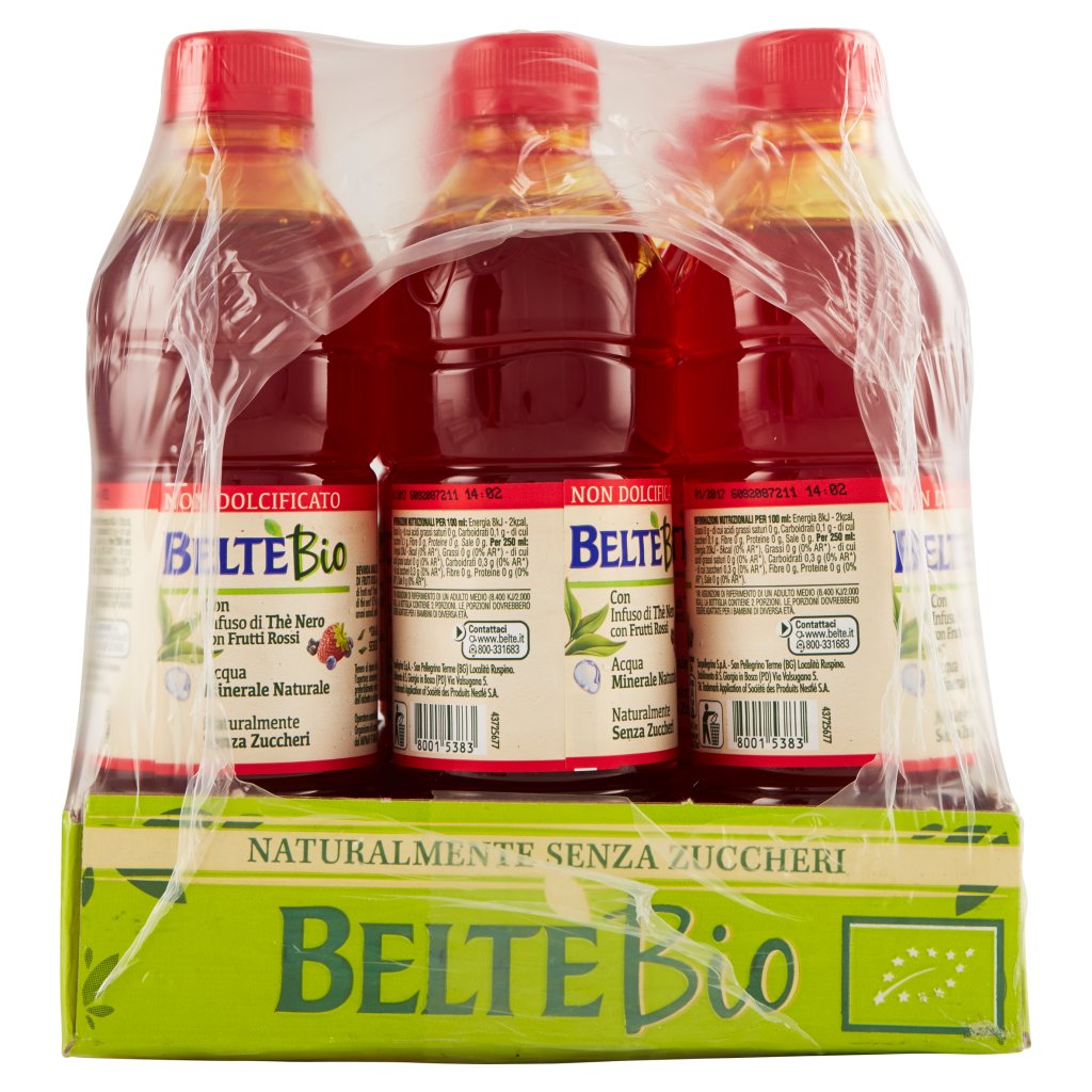 BELTÈ BIO  con Infuso di THE' NERO con Frutti Rossi