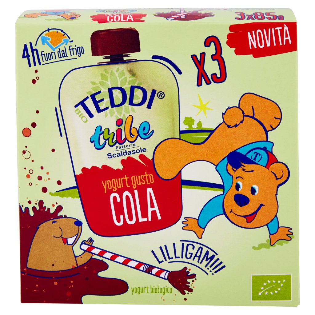 Teddi Bio Tribe Yogurt Gusto Cola 3 x 85 g