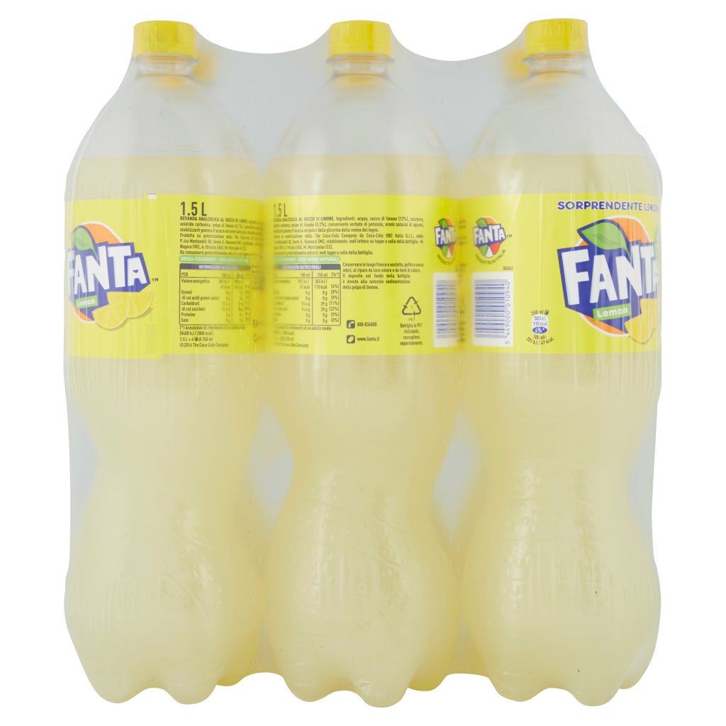 Fanta Lemon Bottiglia di Plastica