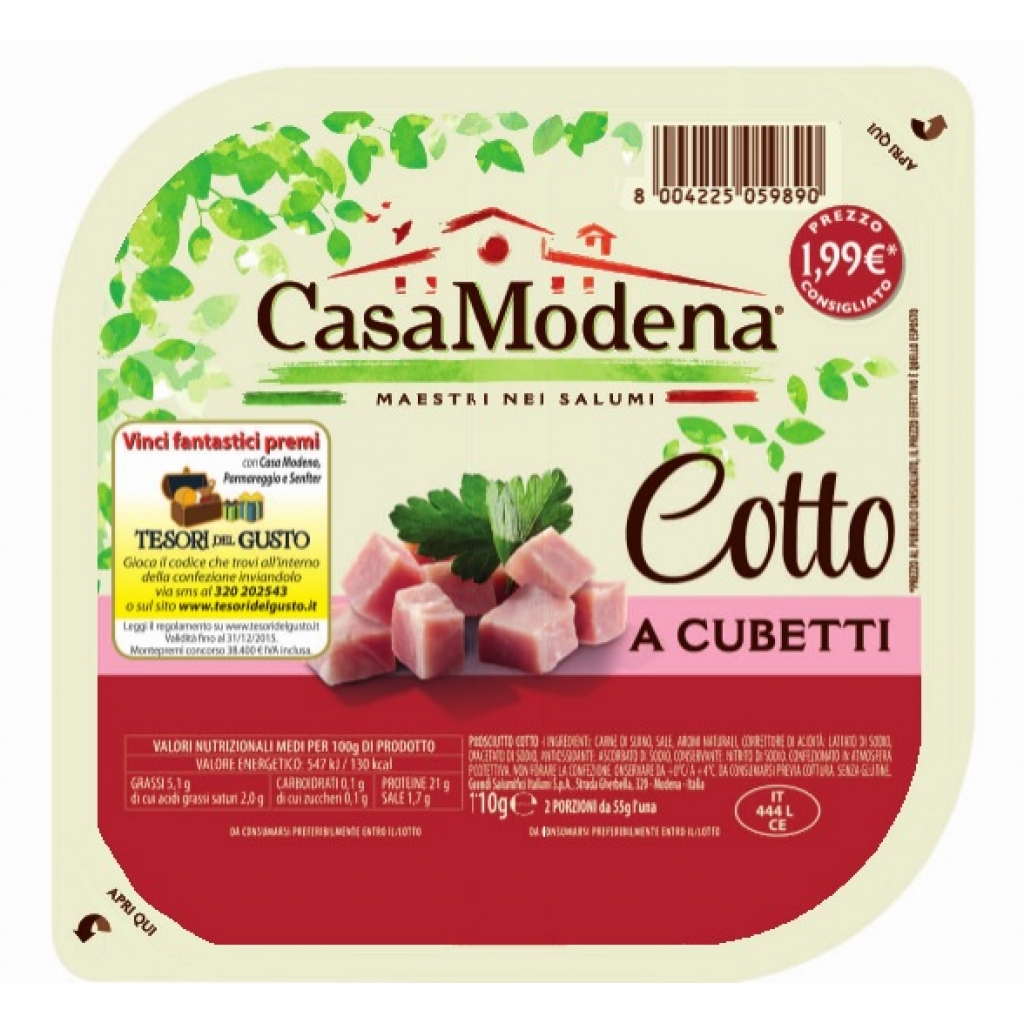 Casa Modena Cotto a Cubetti 2 x 55 g