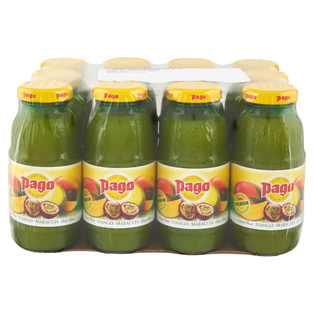 Pago Succo di Frutta, Mango Nettare, Bottiglia Vetro Monodose 