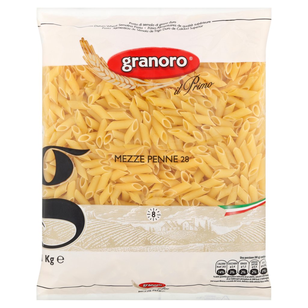 Granoro Mezze Penne 28 1kg