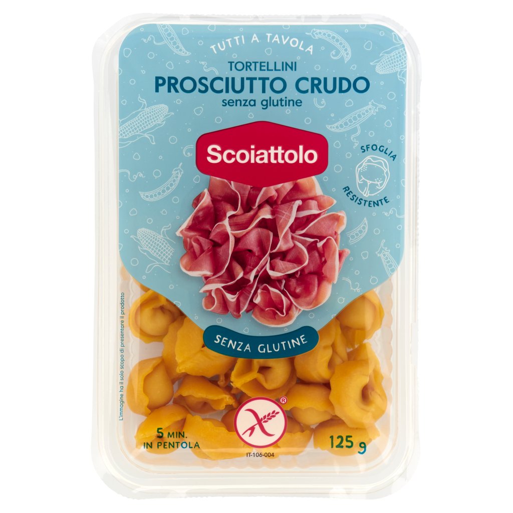 Scoiattolo Tutti a Tavola Tortellini Prosciutto Crudo senza Glutine